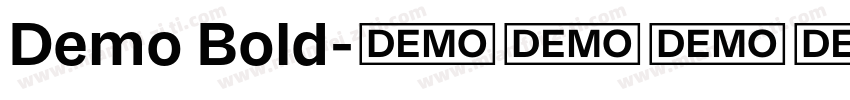 Demo Bold字体转换